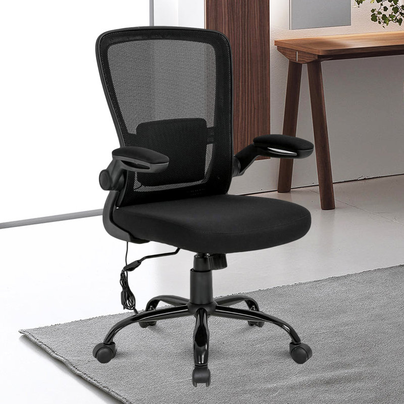 Inbox Zero Office Task Desk Chair Swivel Home Comfort Chairs With Flip